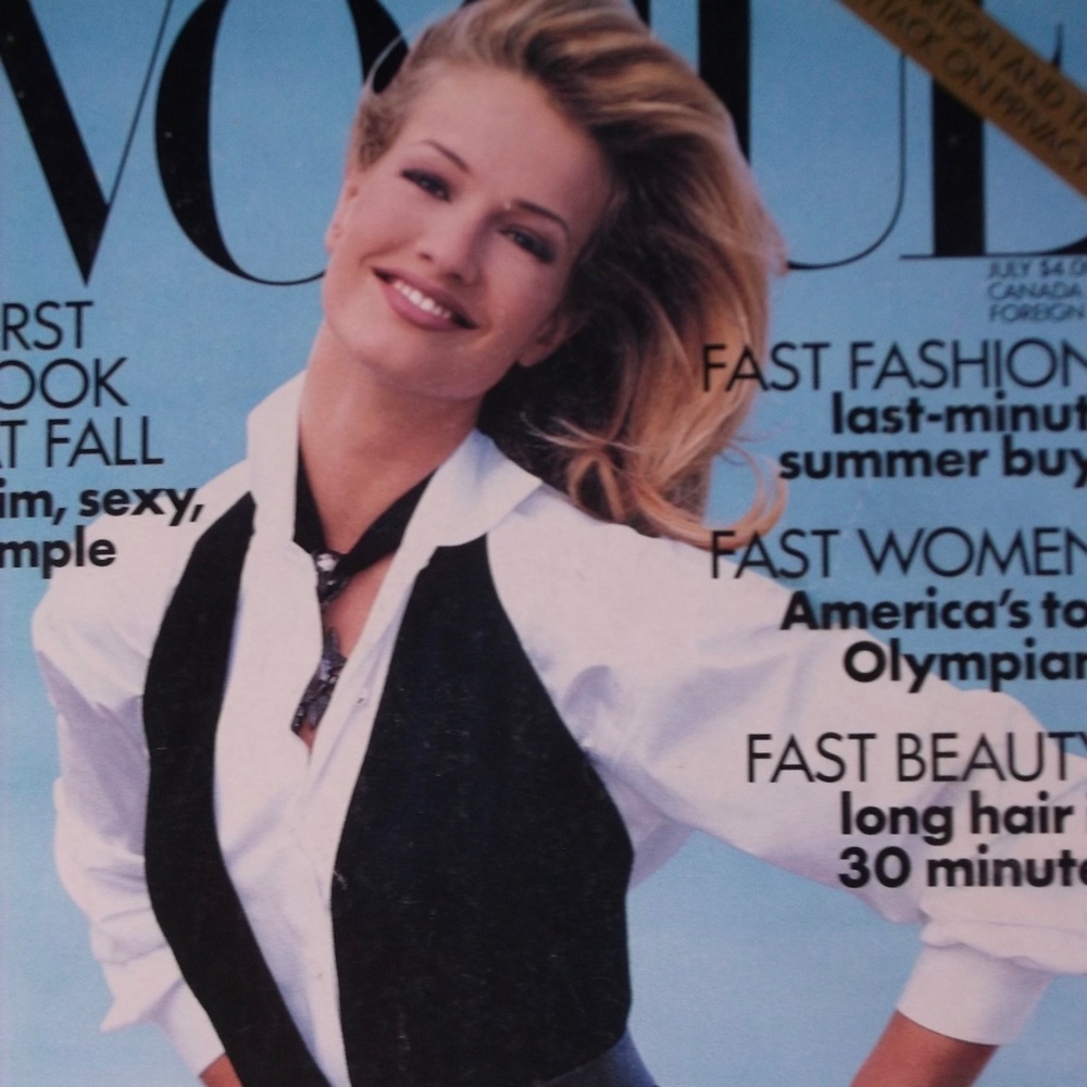 Vogue Magazine July 1992 Karen Mulder Cover View 5